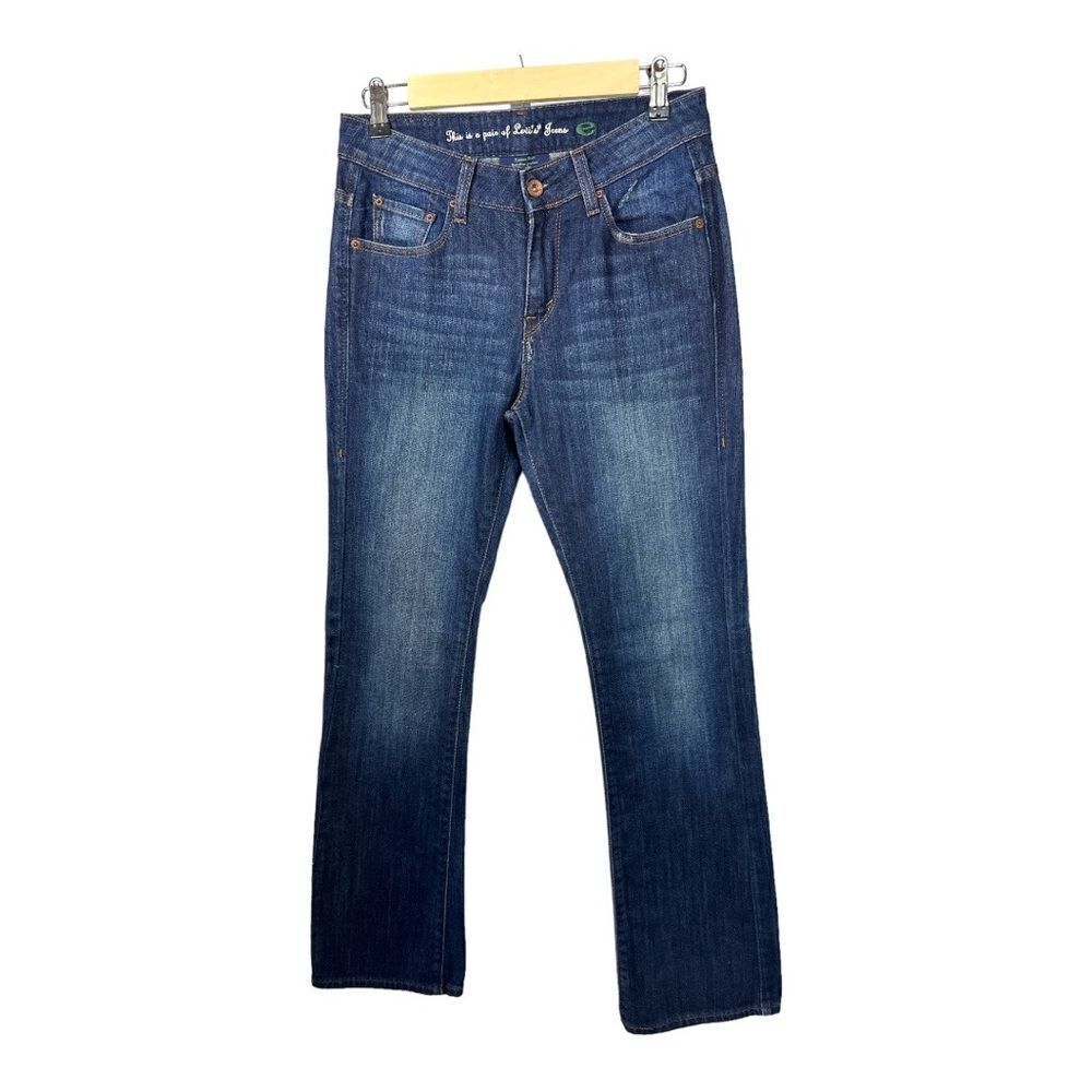 LEVI’S Women’s Contour Boot Eco Sustainable Denim Distressed Jeans Blue Size 6M